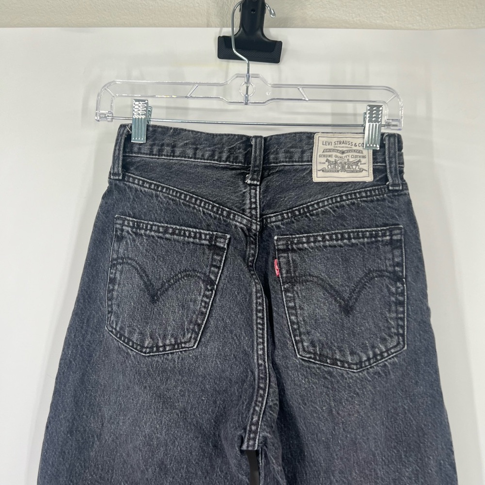 Levi’s Ribcage Straight Button Fly Jeans High Rise - Picture 6 of 7